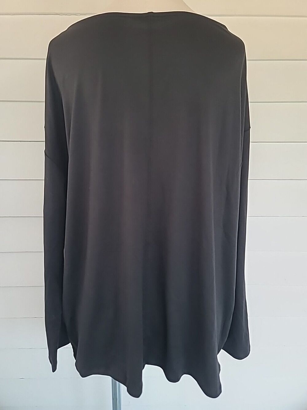 Halston Studio Women's Black Long Sleeve Top SIZE L NWT - Picture 3 of 12